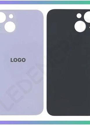 Задняя крышка для apple iphone 14 фиолетовая с большим вырезом под камеру original quality sku_stcom_2 sku_2710000300427