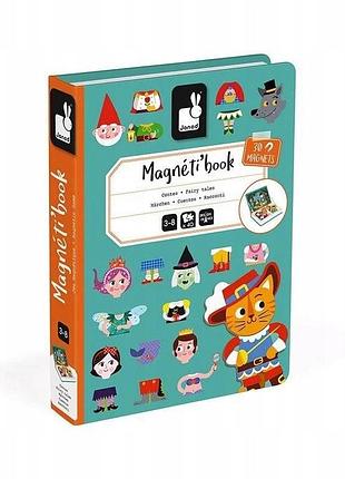 Janod magnetibook магнітна головоломка «в світі казок» для дітей від 3 років+