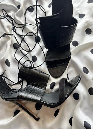 Босоніжки жіночі asos чорні