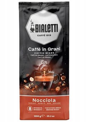 Зернова кава з горіховим смаком 1кг bialetti caffè nocciola arabica robusta 50/50%