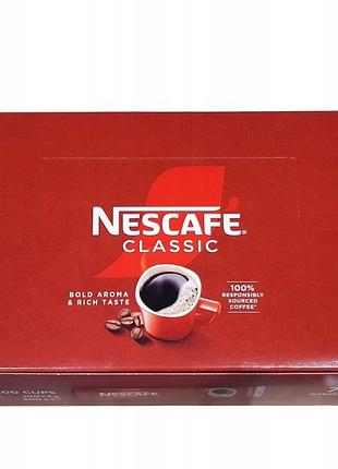 Набір з 2 штук кава розчинна nescafe classic 200 г у пакетиках 100x2 г