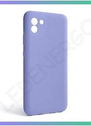 Чехол из силикона для samsung galaxy a03/a035 2021 лавандовый без логотипа чехол-накладка sku_27100002 sku_stcom_2710000238492