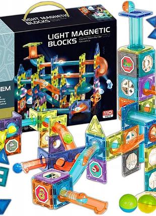 Великі магнітні конструктори 3d освітні пазли 110 елементів