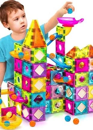 Магнітний конструктор для дитини 3d освітній великий розумний трек кульки 98ел