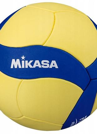 М'яч для волейболу mikasa vs123w 5 eva м'який білий