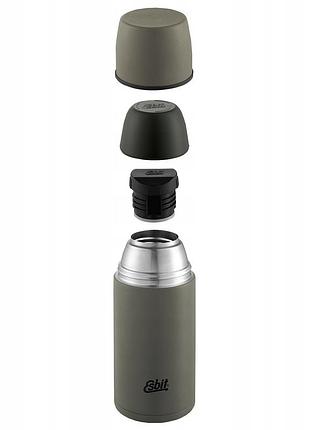 Термос esbit vacuum flask 0,5л зелений оливковий з 2 курилками-чашками