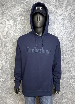 Timberland кофта балахон xl размер толстовка синяя с принтом