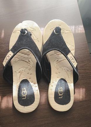 Жіночі в'єтнамки ugg чорні, розмір 38