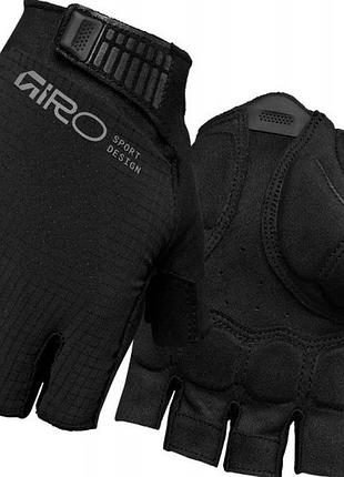 Велосипедні рукавички giro bravo ii gel короткі чорні розмір xl mtb gravel