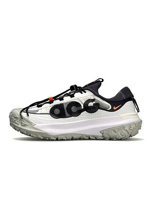 Кроссовки мужские nike acg mountain fly 2 low white black orange