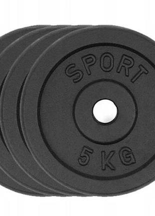 Залізне вантаження 4x5kg диск 31mm набір 20kg