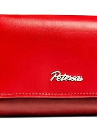 Жіночий червоний шкіряний портфель peterson rfid на день матері