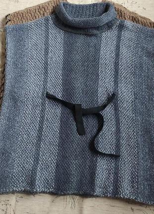 Парианский пончо beby alpaca wool оверсайз 3