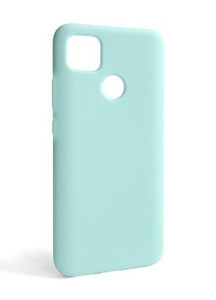 Чехол силіконовий для xiaomi redmi 9c бірюзовий накладка без логотипу для смартфона захист телефону sku_stcom_2710000242697
