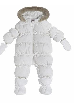 Комбінезон зимовий білого кольору від chicco