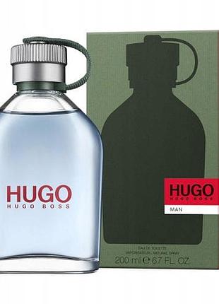 Туалетна вода hugo boss hugo man 200ml для чоловіків