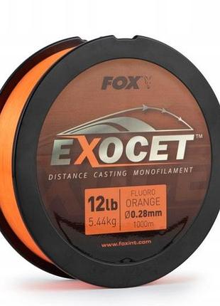 Лісочка fox exocet fluoro orange mono 0,35 мм 1000 м помаранчева