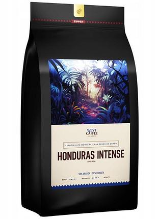 Кава в зернах "honduras intense" 1кг сильний бленд еспресо свіжо обсмажена