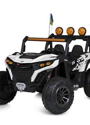 Джип m 6019eblr-1 радиокер.2,4g,2*12v12ah,4*45w,mp3,usb,tf,bluetooth,eva,app,кожа,муз.,светло,белый