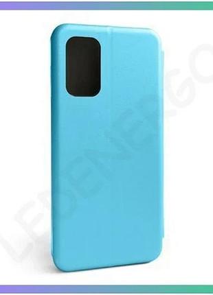 Чехол-книжка premium для samsung galaxy a13 4g шкирозаменитель с отделением для карт голубой sku_27100 sku_stcom_2710000262879