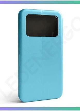 Чехол-книжка premium для xiaomi poco m4 pro 4g с отделением для карт блакитный шкірозамінник sku_27100 sku_stcom_2710000263470