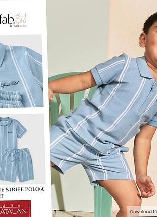 Костюм на мальчика поло и шорты matalan 2-3 года