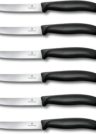 Набір ножів victorinox swiss classic для томатів і столових 6 предметів