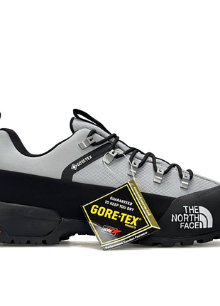 Мужские кроссовки the north face glenclyffe low gore-tex grey black серые водонепроницаемые трекинговые осенние термо с черной под