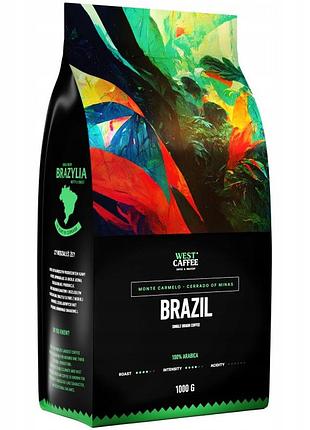 Кава зернова monte carmelo бразилія 1кг 100% arabica свіжообсмажена