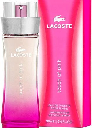 Парфумована вода lacoste touch of pink edt 90 мл оригінал