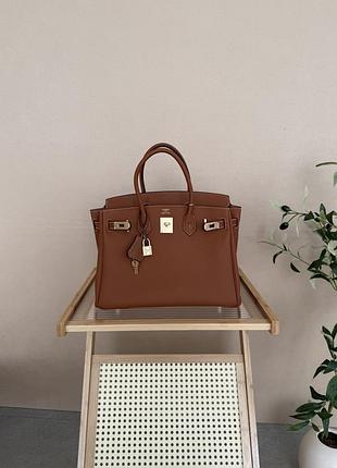 Сумка birkin 30 коричнева 6
