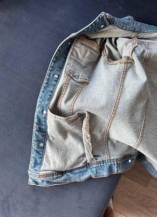 Джинсова куртка, світла, pull and bear 5