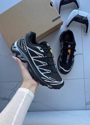 Salomon xt-6 black silver gore-tex
