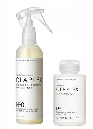 Набір olaplex відновлюючий для волосся no 0 + no 3 лікування відновлення 155 мл + 100 мл