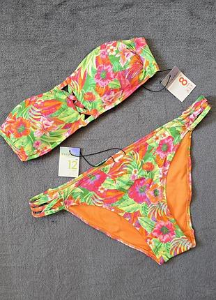 Купальник раздельный, яркий, primark, 8-12 размер.