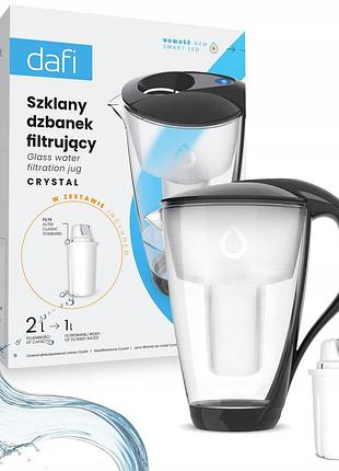 Фільтруюча скляна кувшинка dafi crystal led + 1 класичний фільтр