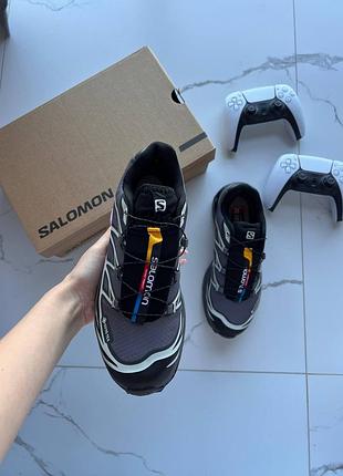 Salomon xt-6 grey soft ground black gore-tex 3
