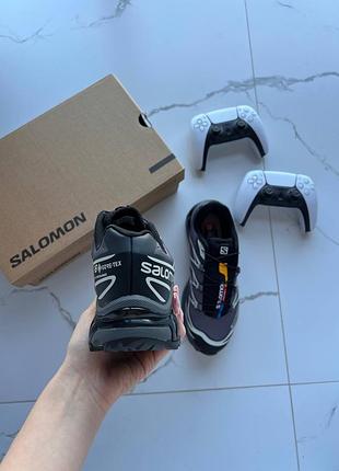 Salomon xt-6 grey soft ground black gore-tex 10