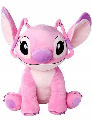 Disney stitch angel плюшева іграшка lilo&stitch 40 см рожевий космонавт