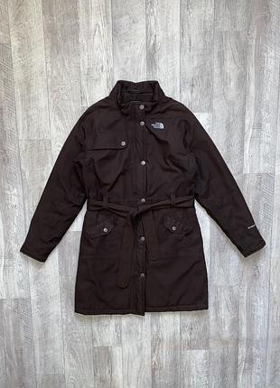 Подовжений плащ-тренч the north face hyvent з тканинним поясом на талії