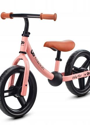 Дитячий біговий велосипед kinderkraft 2way next для дітей 2+ років легкий рожевий