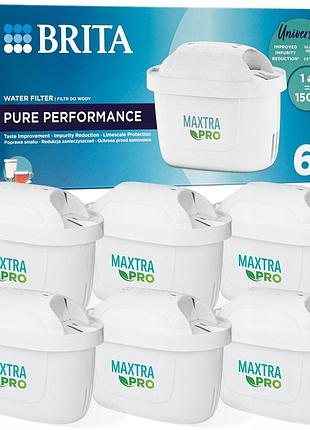 6x вставка фільтра для води brita maxtra plus pro pure performance оригінал