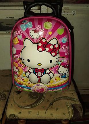 Валіза для дівчаток hello kitty рожева