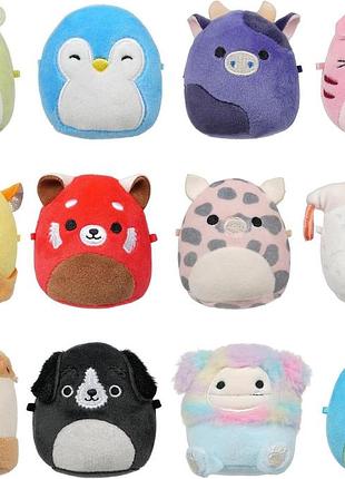 Micromallows sqmm0039 набір 12 шт супер м'які міні squishmallows 6,5 см плюшеві фігурки