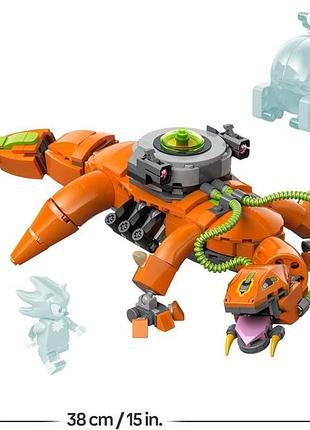 Lego sonic the hedgehog super shadow проти biolizard іграшка для дитини з 3 персонажами та смарагдом хаосу набір для 9 років 8