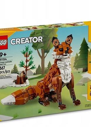 Lego 31154 creator 3 в 1 лісові тварини: червона лисиця