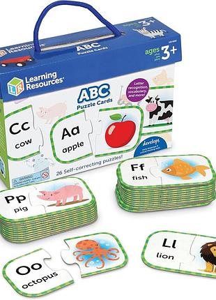Learning resources дошкільна готовність abc пазл картки 26-елементний набір