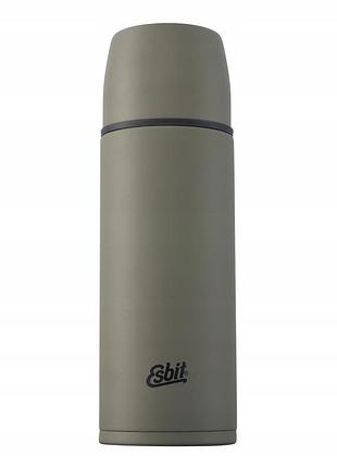 Термос esbit вакуумний 1л оливковий +2 кухлі flask