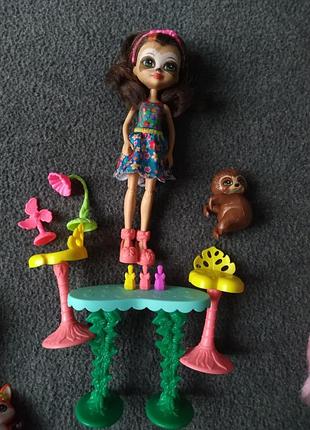 Игровой набор enchantimals энчантималс салон красоты, кукла ленивец села ленные