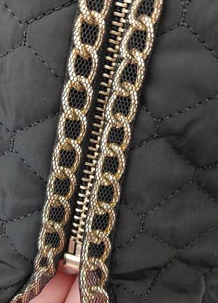 Пальто жіноче chanel стьобане чорне 4
